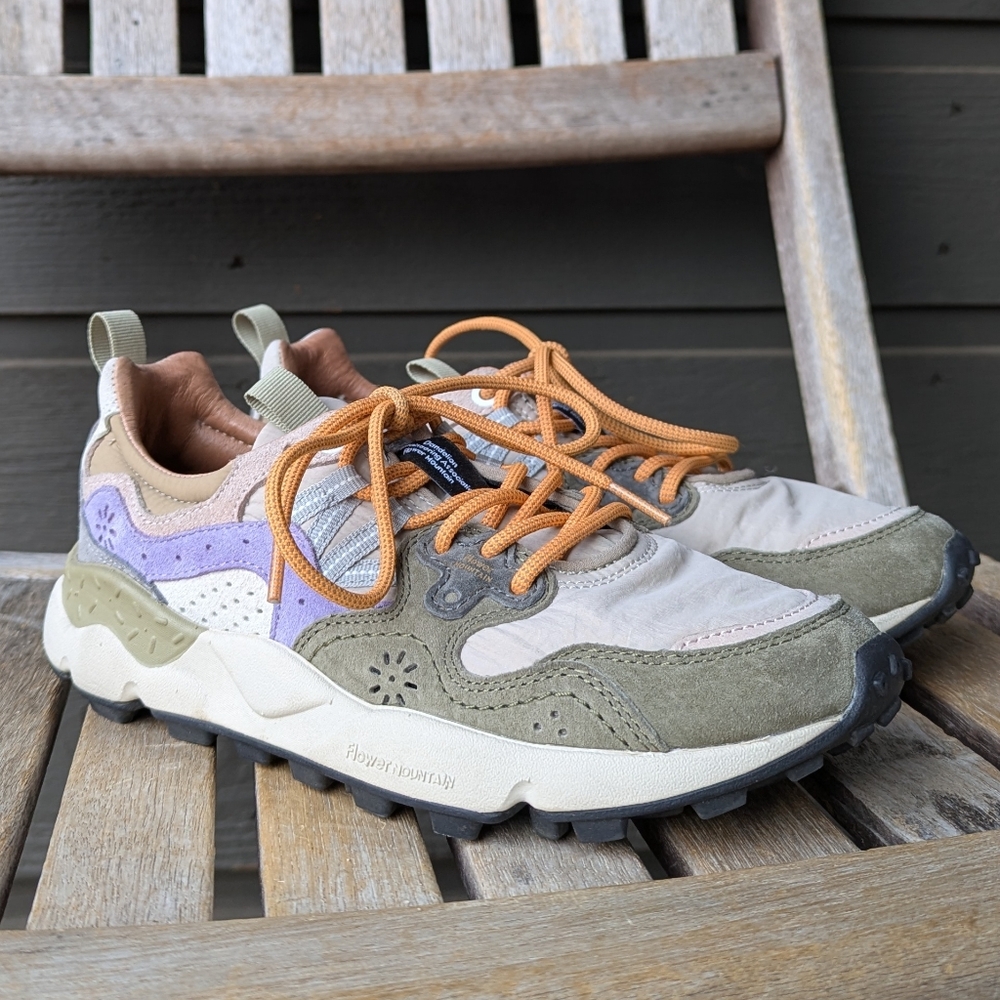 Flower Mountain Yamano 3 Uni Sneakers Rocky / Lilac Violet Women's US 7 - Picture 2 of 12